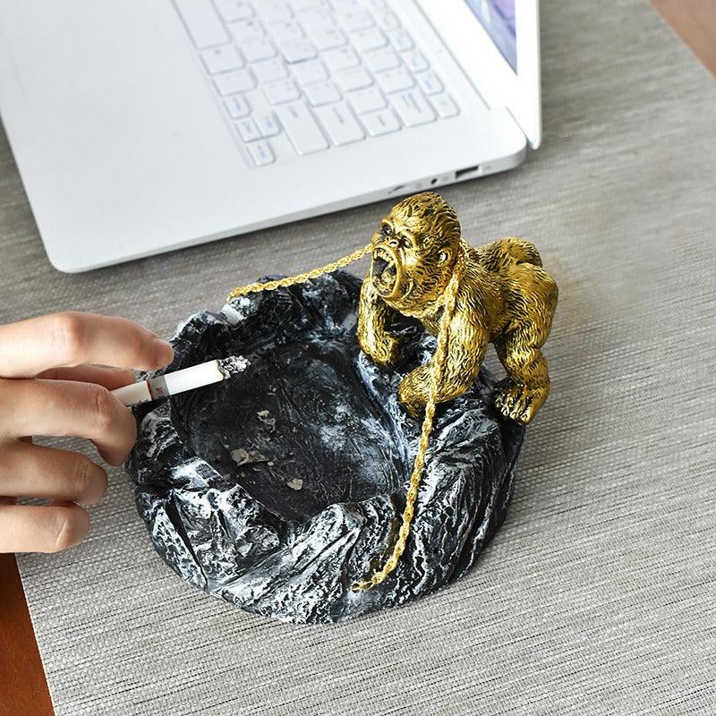 Creative King Kong domineering gorilla ashtray study decoration gift