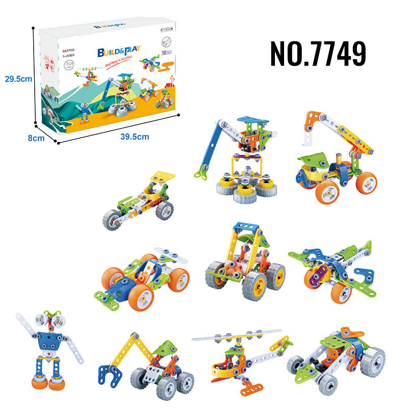 Kids Building Blocks STEM Toys for 4+ Boys Birthday Gifts Educational Autism Sensory Toy Building Set Creative Learning Games