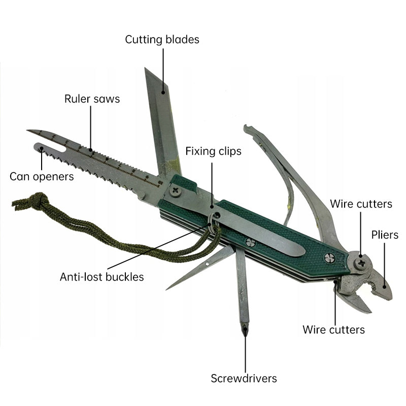 Cold - war Russian 6E6 multi - functional outdoor EDC folding tool pliers set