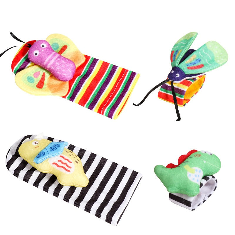 Baby Toys 0-1 Year Old Newborns Wrist Ringing Socks Comfort Set Baby Gift