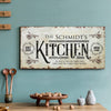 Kitchen Sign II - 20x10 inch Medium Premium Gallery Wrapped / Style 1