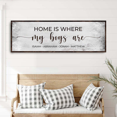 Home Is Where My Boys Are Sign II