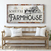 Rustic Horse Farmhouse Sign - 20x10 inch Medium Premium Gallery Wrapped
