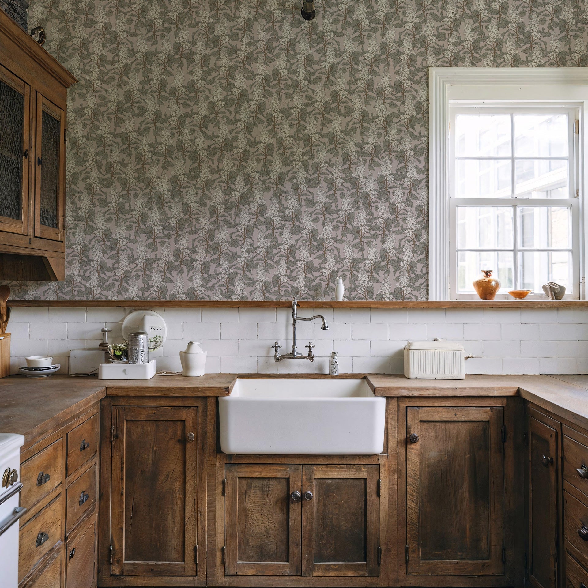 Lilac Wallpaper by Brittany Polatis Design