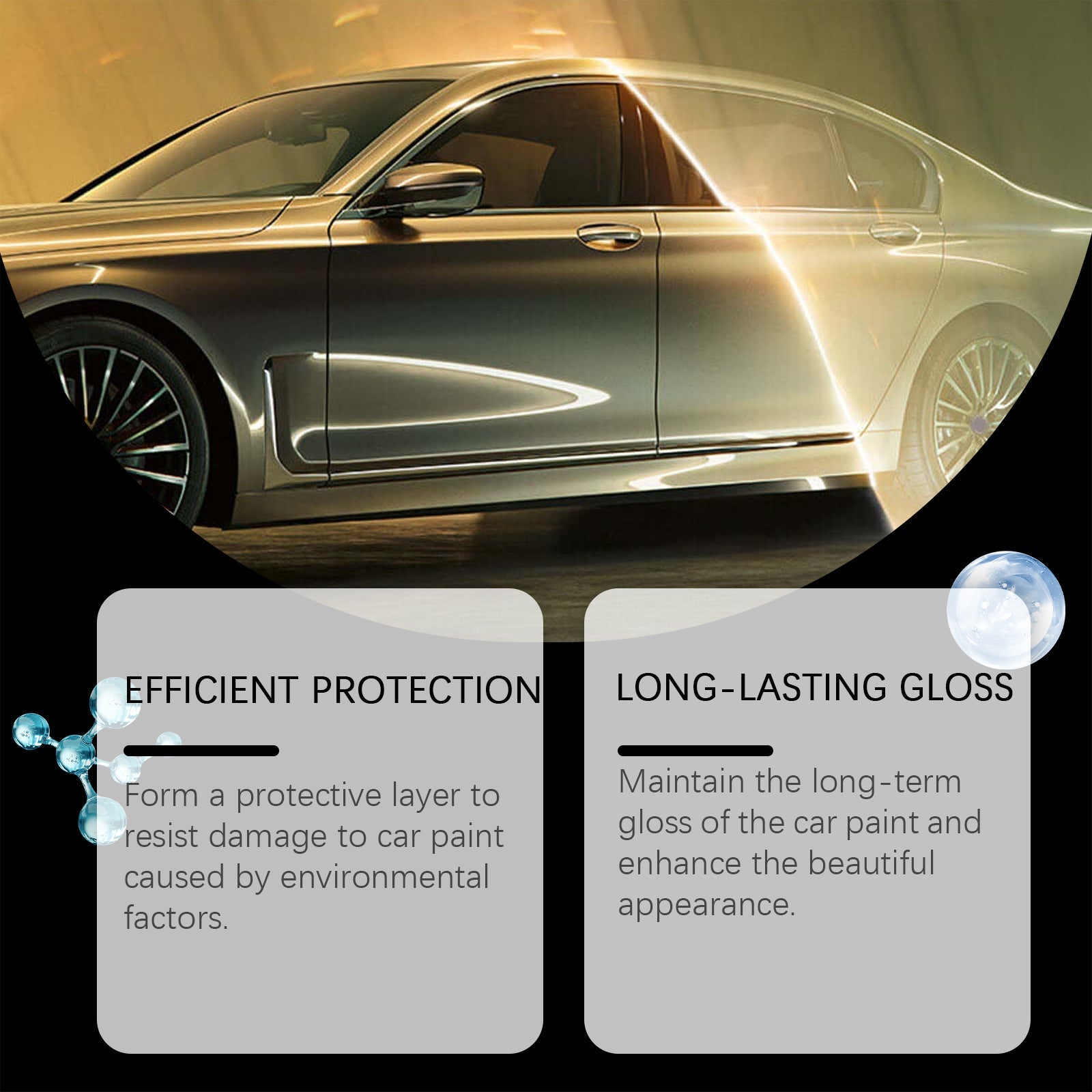 Auto Coating Protective Spray Anti-Scratch Enhanced Gloss Paint Coating Spray Car Paint Maintenance