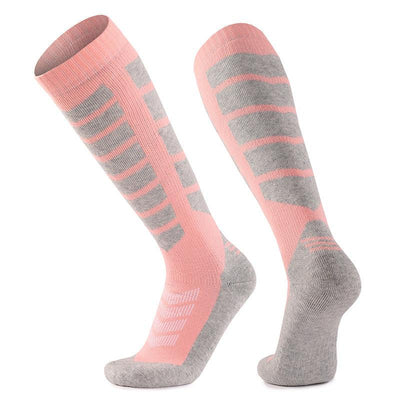 Merino Wool Socks Long Tube Professional Ski Socks Thickened Warm Full Wool Hoop Anti slip Pressure Sports Socks Breathable