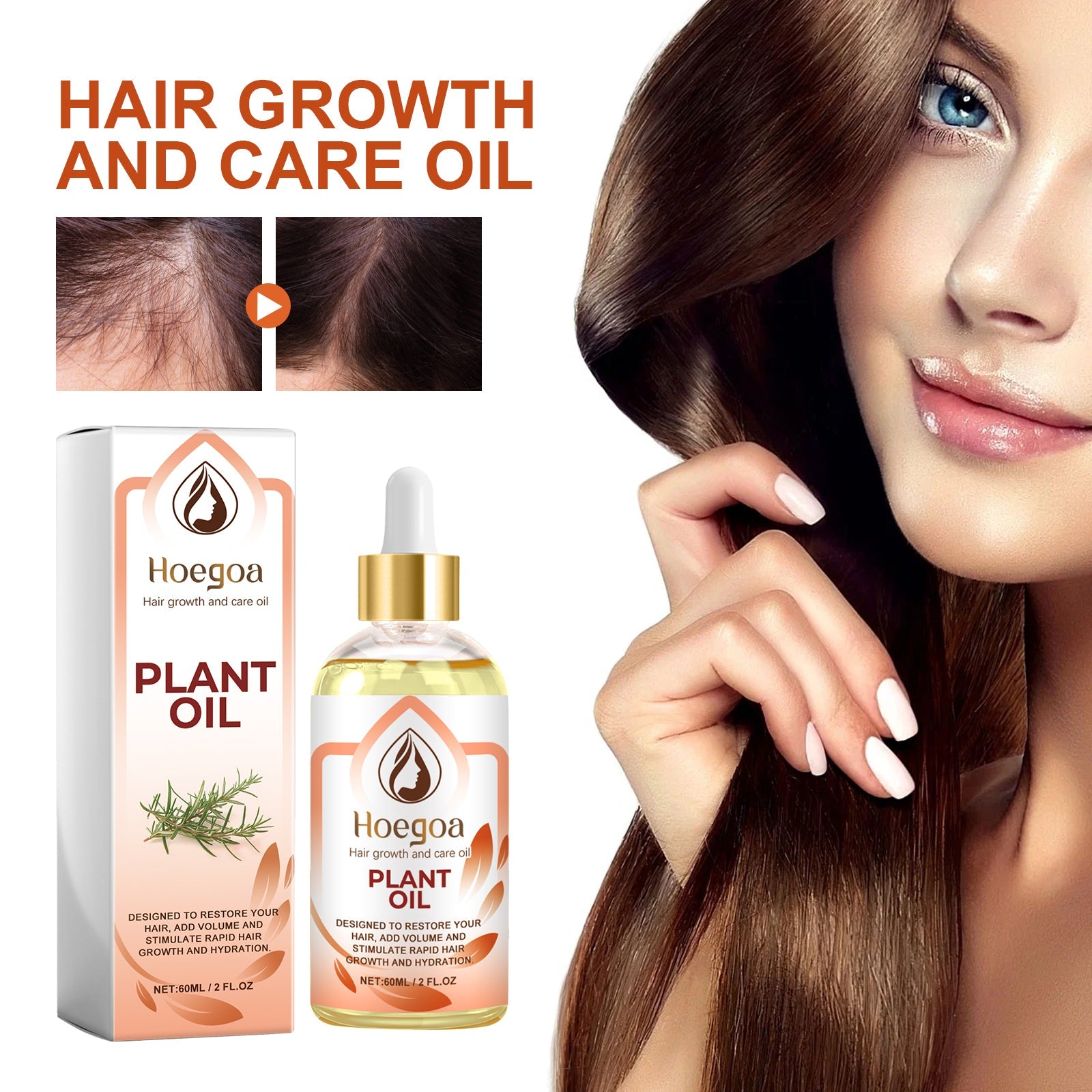 Hair Growth And Care Oil, Repair The Hair Dry Deep Moisturizing Smooth Hair Knot Not Dense Hair Oil