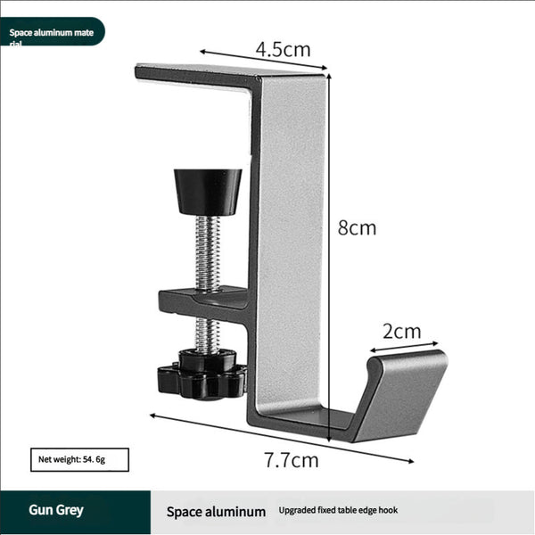Portable student backpack hook, office desk mobile headphone hook, table side umbrella hook Hook storage