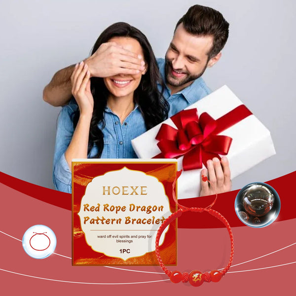 Red Rope Dragon Bracelet Traditional Elements Designed For Men And Women Couples Universal Bracelet Gift Daily Portable