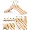 1PCS Household clothes hanging wooden anti-slip clothes rack
