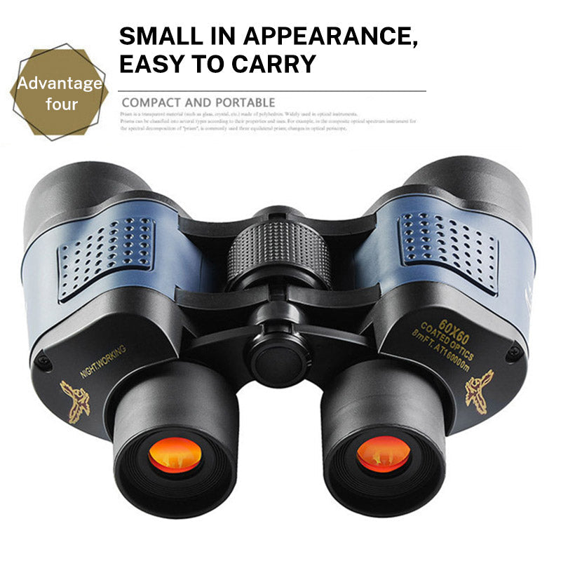 60x60 Telescope High magnification low light night vision red film outdoor Golden Eagle Telescope with label