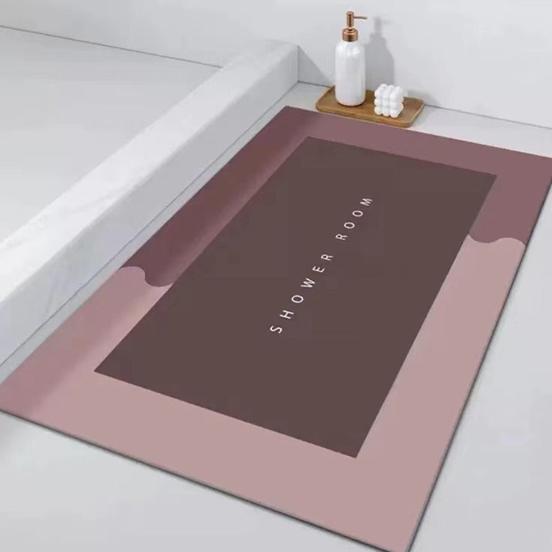 Soft cushion floor mat absorbent foot mat bathroom non-slip quick-drying toilet door carpet bathroom door mat