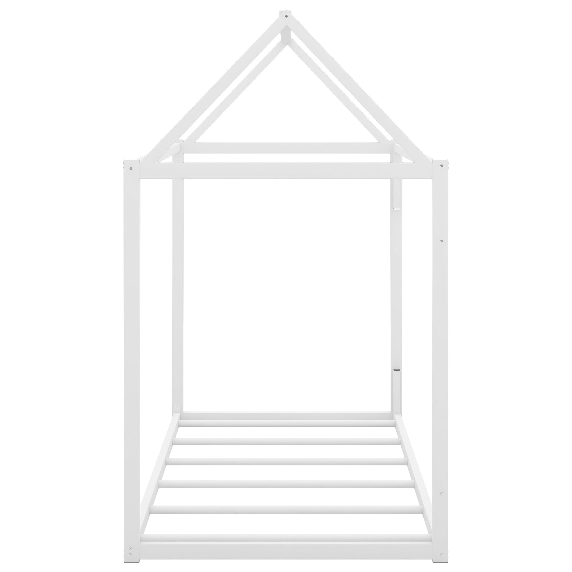 Metal House Shape Platform Bed   twin