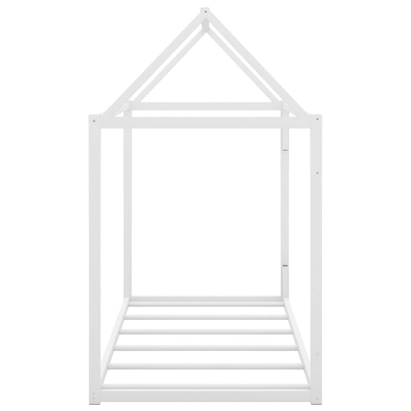 Metal House Shape Platform Bed   twin