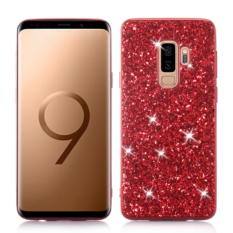 Phone Case for Samsung Galaxy S9 Plus Case Silicon Bling Glitter Crystal Sequins Soft TPU Cover Fundas for Samsung S9 Plus S9