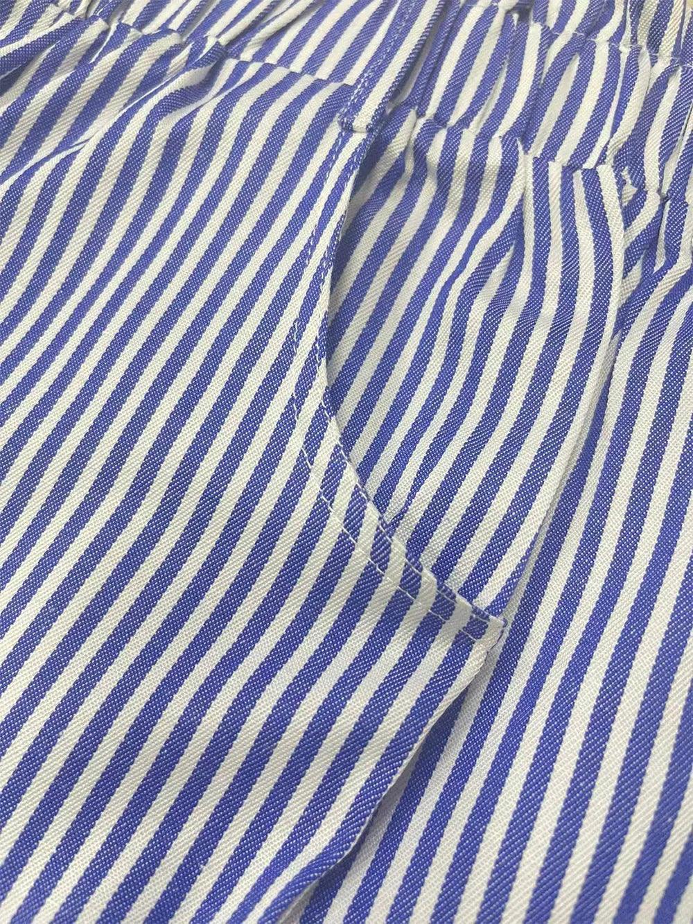 High Waist Striped Shorts