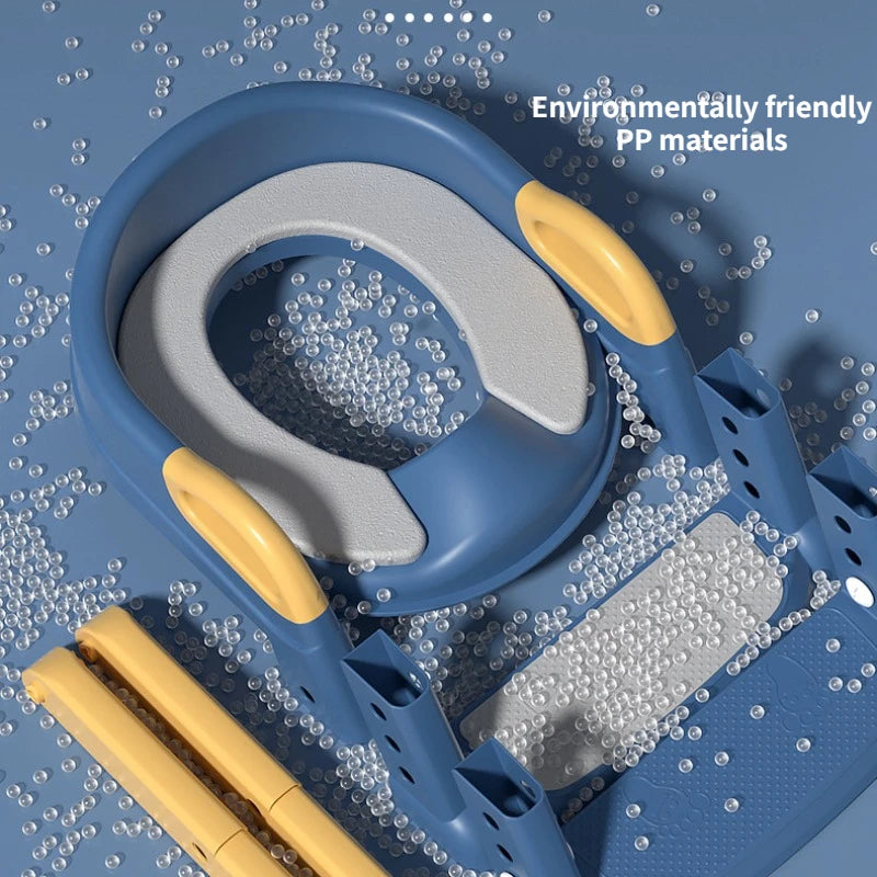 Stair Style Children's Toilet Boy and Girl Baby Toilet Folding Rack Step Stool Child Step Toilet Seat Ring Baby Potty Toilets