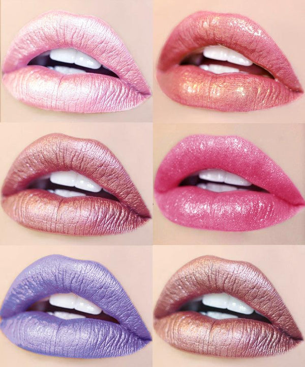 handaiyan Diamond Pearl Lip Gloss Non-Stick Cup Mermaid Lip Gloss Lipstick