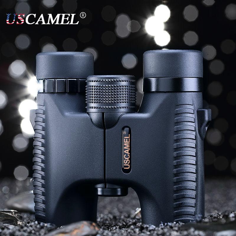 USCAMEL HD 10x26 Binoculars Powerful Zoom Long Range 5000m Professional Waterproof Folding Telescope Wide Angle Vision Hunting