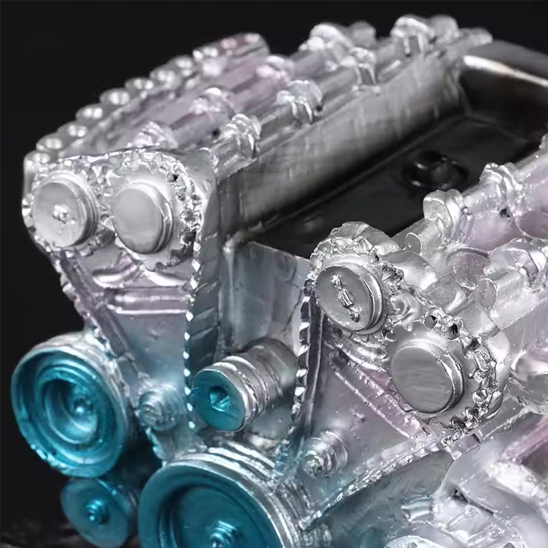 8 - Cylinder Resin Simulation Car Engine Model Kit. A Full - Metal DIY Assembly Toy for Car Enthusiasts