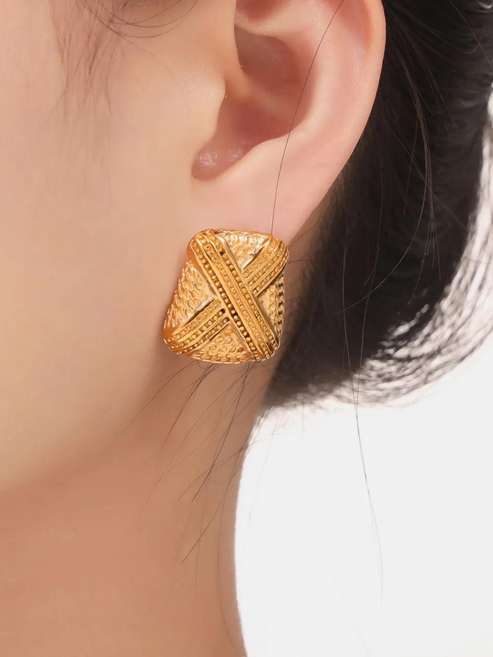Titanium Steel Geometric Shape Earrings