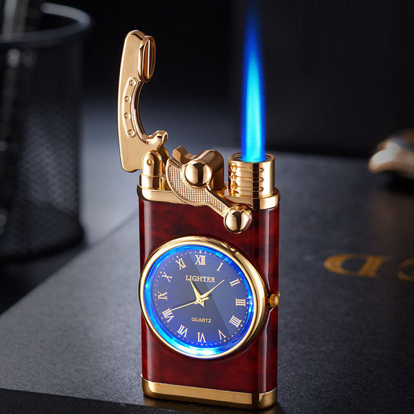 Multi functional electronic watch cigarette lighter integrated into one machine, versatile men's gift lighter