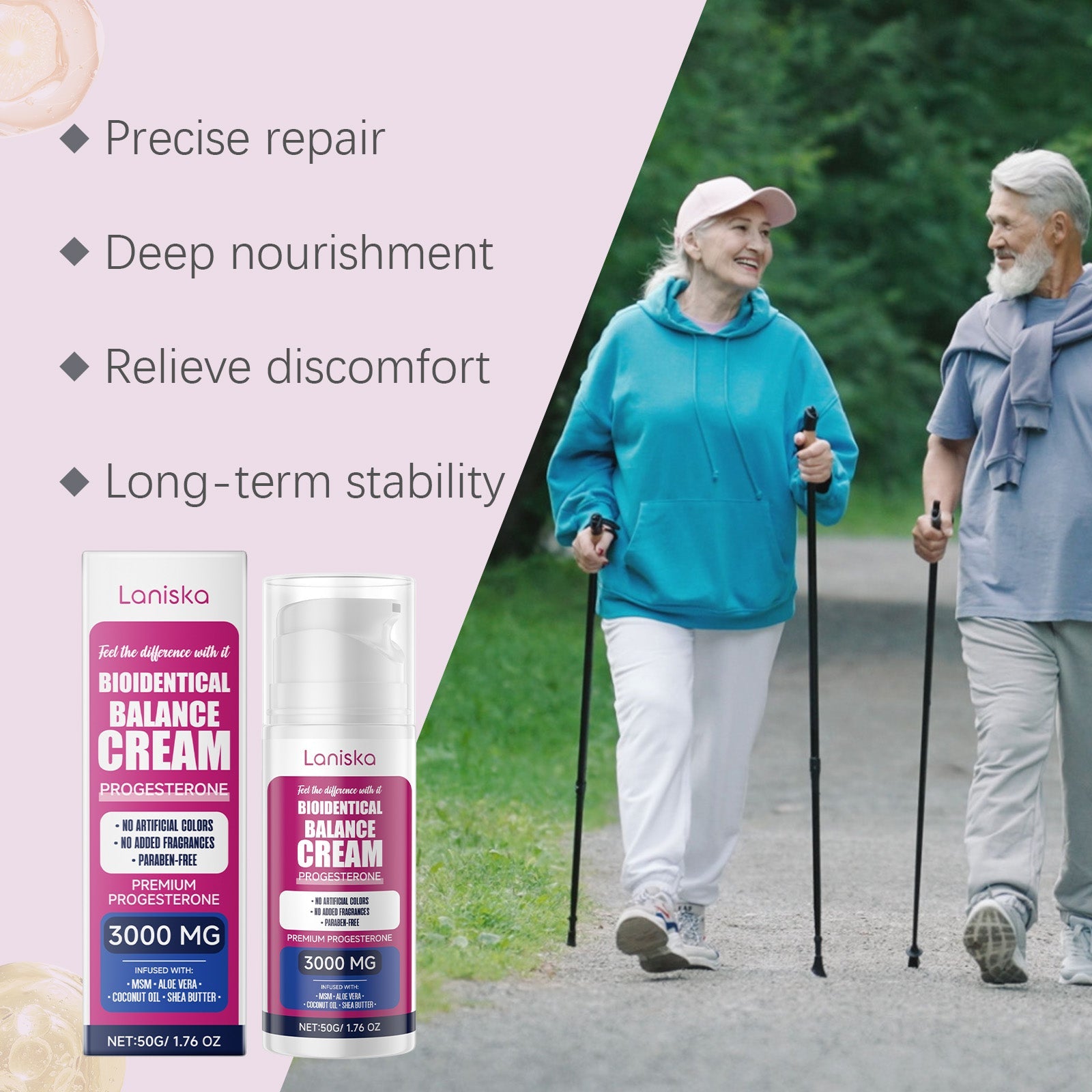 Women's Care Cream Balanced Moisturizing Comfort Gentle Nourishing Body Skin Daily Care Cream