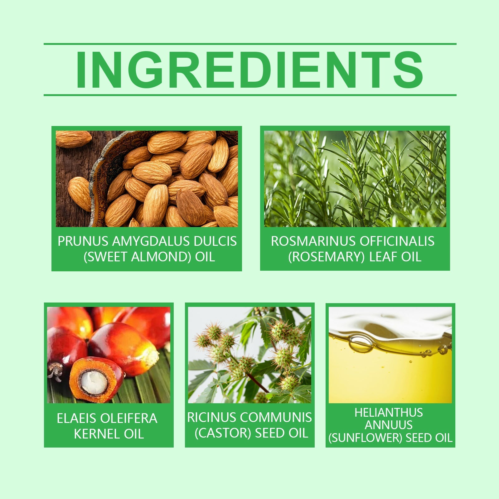 Rosemary Black Castor Batana Oil Nourishing Moisturizing Repair Hydrating Hair And Nail Care Essence