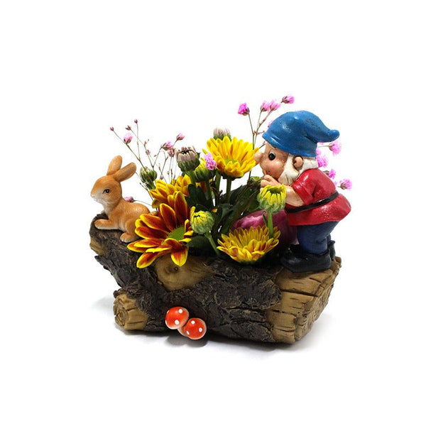 Dwarf Rabbit Flower Pot Decoration Creative Elf Flower Pot Garden Decoration