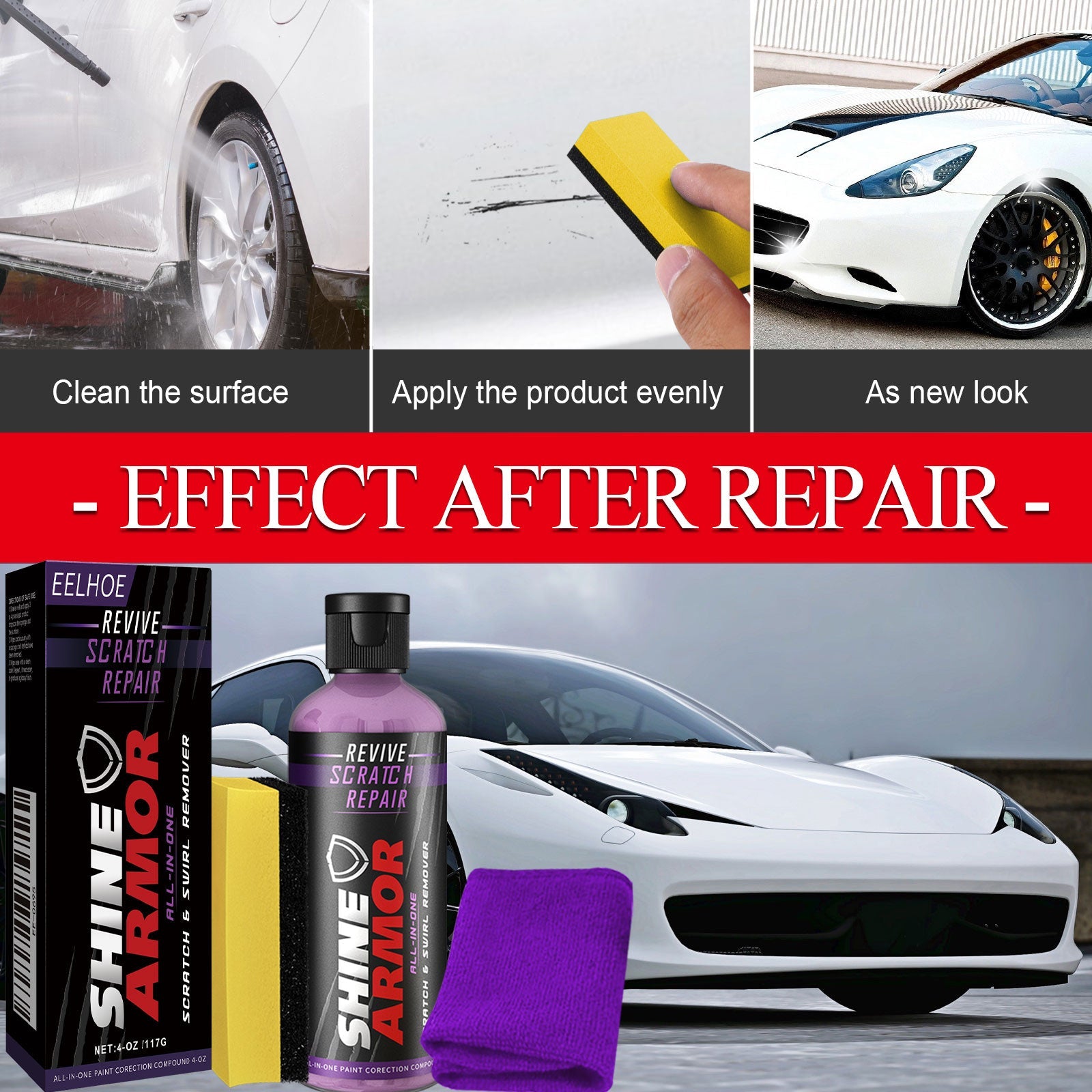 Automotive Scratch Free Repair Liquid Finish Repair Scratch Removal Beauty Maintenance Polish