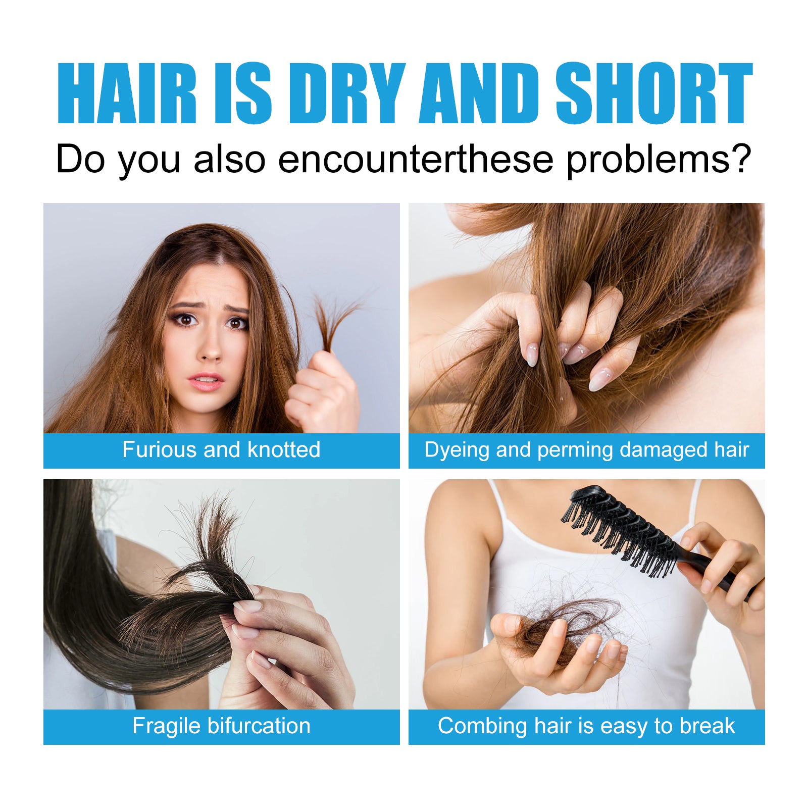 Moisturizing And Smooth Hair Mask, Repair Dry Hair, Split Hair, Smooth, Smooth And Moisturizing Hair Mask