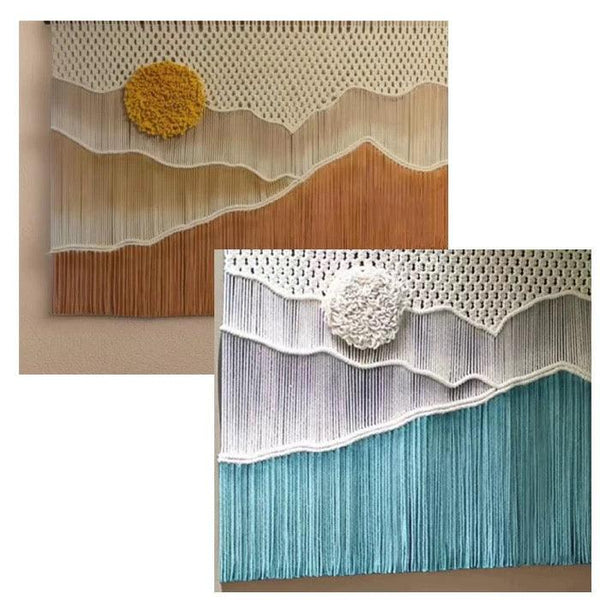 Hand dyed landscape tapestries decorative paintings woven pendants wall carpets