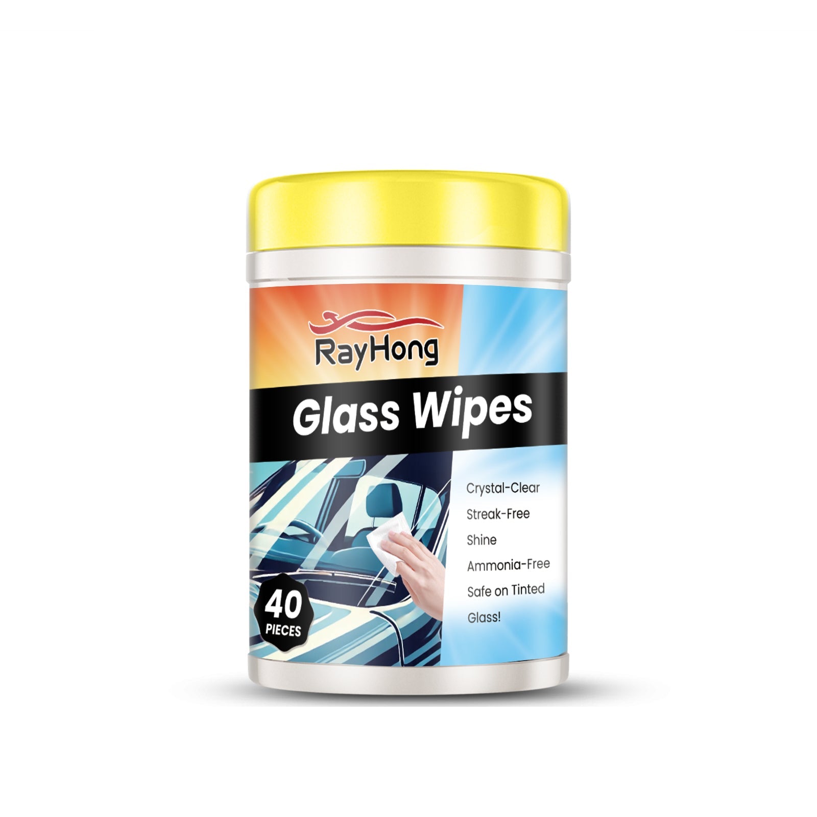Car Glass Cleaning Wipes Glass Rearview Mirror Anti-Fog Refurbished Anti-Oil Cleaning Universal Wipes