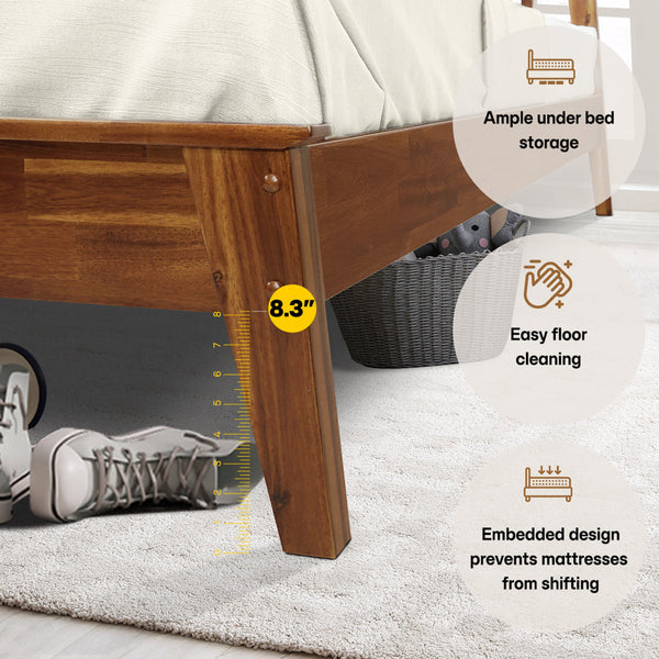 Acacia Kaylin Deluxe Wood Platform Bed Frame