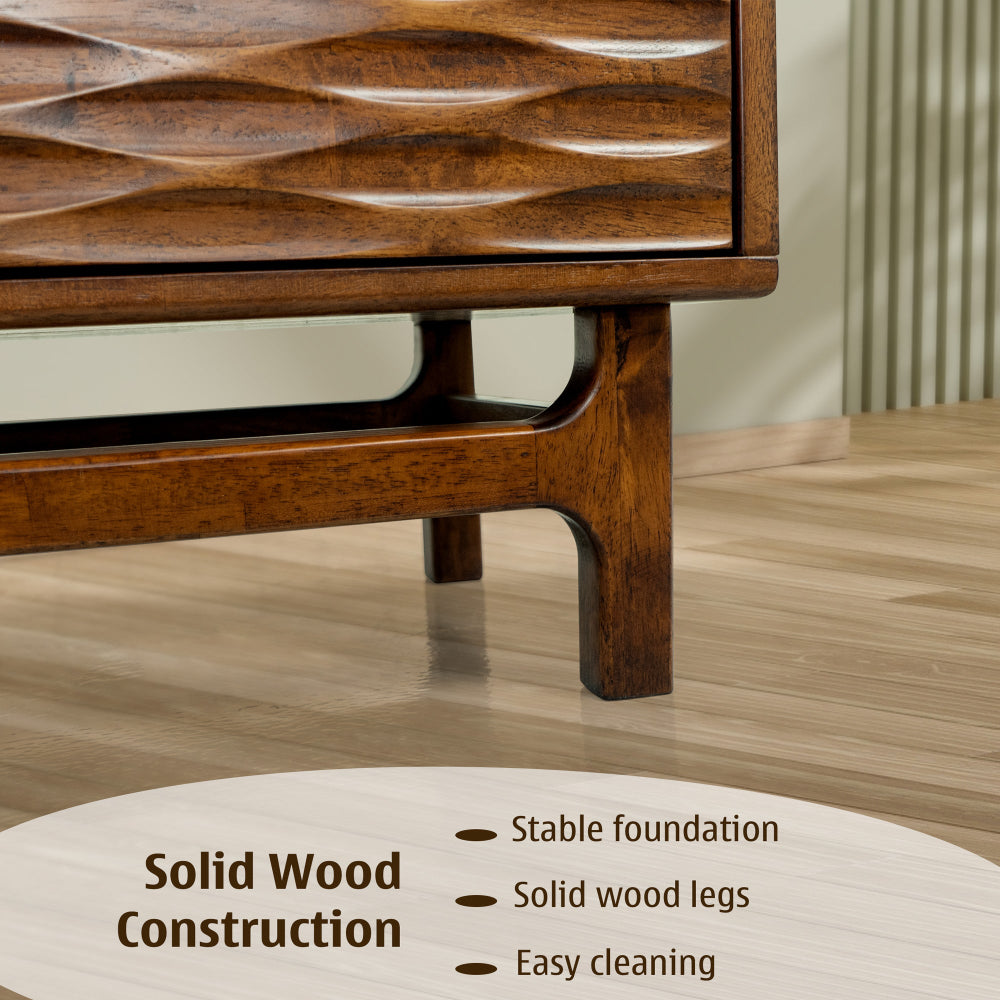 Acacia Elara TV Stand with Storage and Cable Management for TVs up to 80