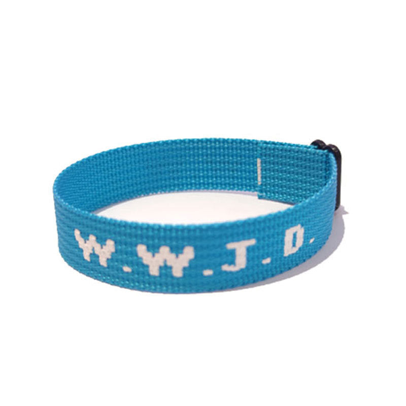 Alphabet Jacquard Printed Wrist Strap Bracelet Strap Unisex WWJD Bracelet Adjustable Bracelet