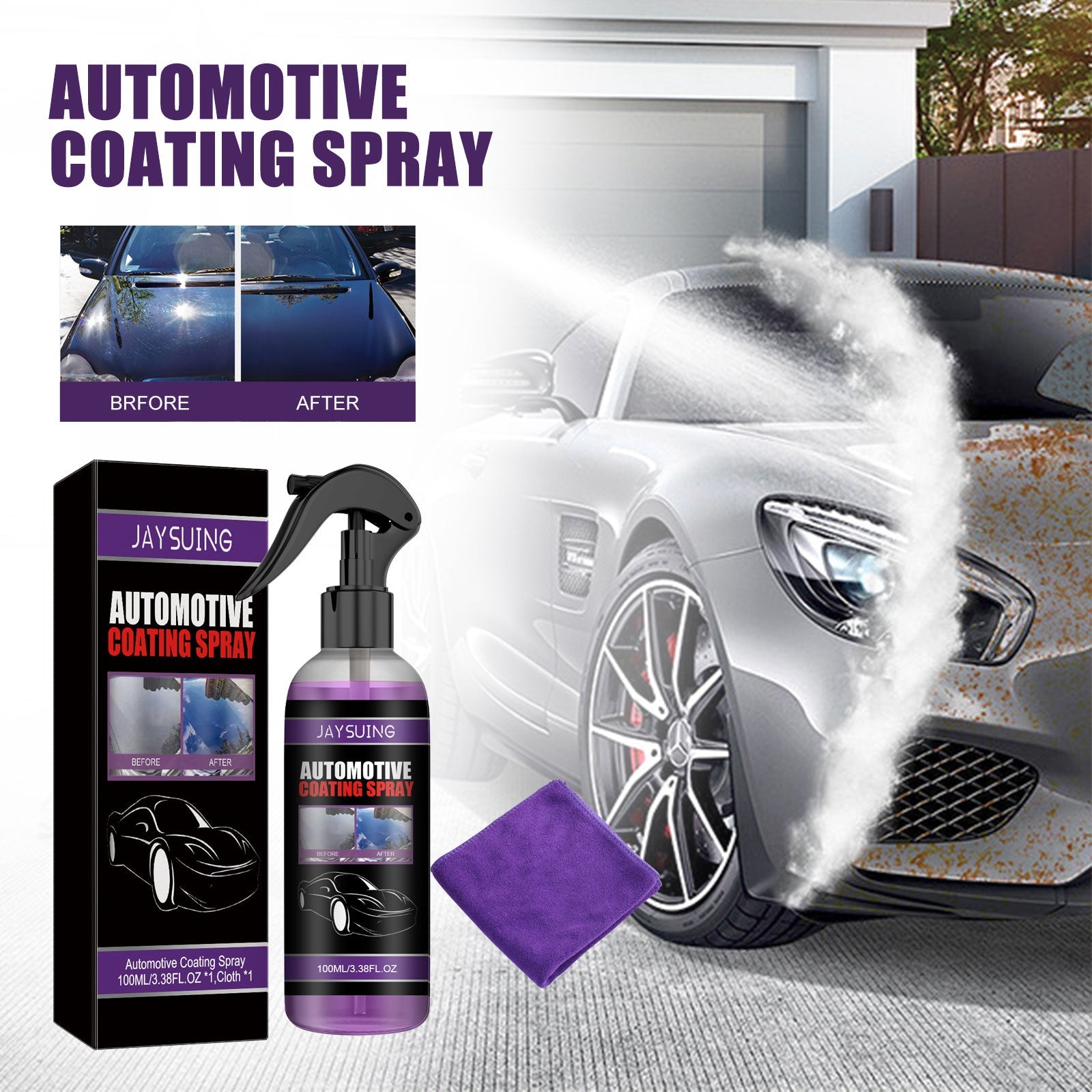 Coating Agent Automotive Paint Decontamination Polish Maintenance Interior Seat Instrument Panel Refurbishment Cleaner