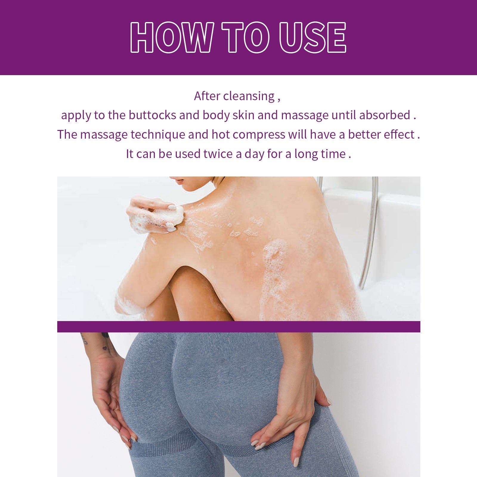 Buttocks Massage Cream, Butt Massage Treatment Firming And Toning Up Buttocks And Slimming Up Hips Cream