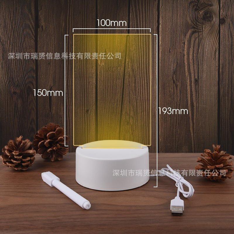 Take Down Notes And Light Up Your Space Transparent Luminous Acrylic Noteboard