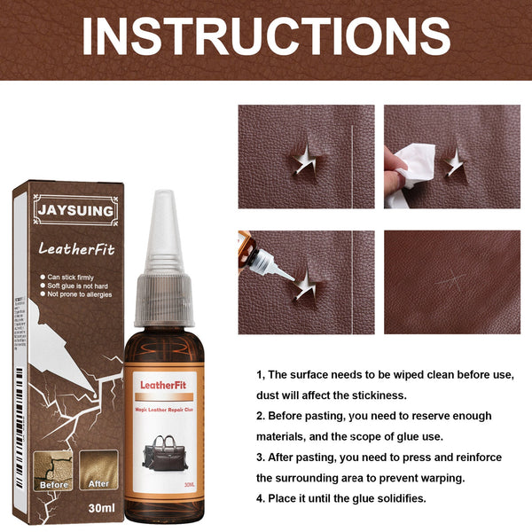 Leatherfit, Leather Reconditioning Agent To Repair The Car Sofa Leather Bag Leather Cracks