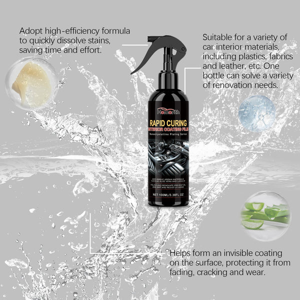 multi-functional automotive interior retreader Multi-functional automotive interior cleaning and decontamination maintenance coating agent