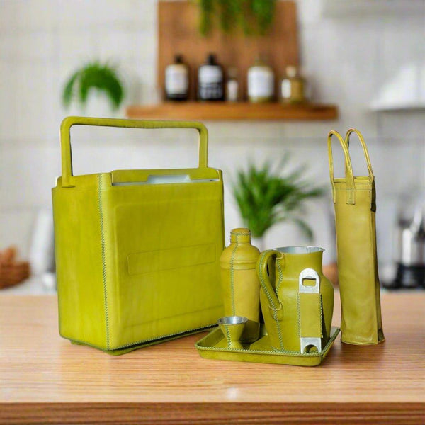 Coctelera | Leather Cocktail Shaker + Jigger
