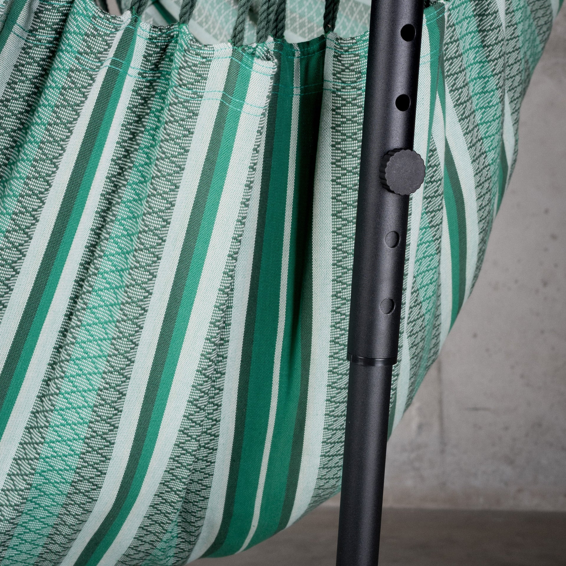 Fiji Organic Agave – Organic Cotton Comfort Size Hammock Chair with Galvanized Steel Stand