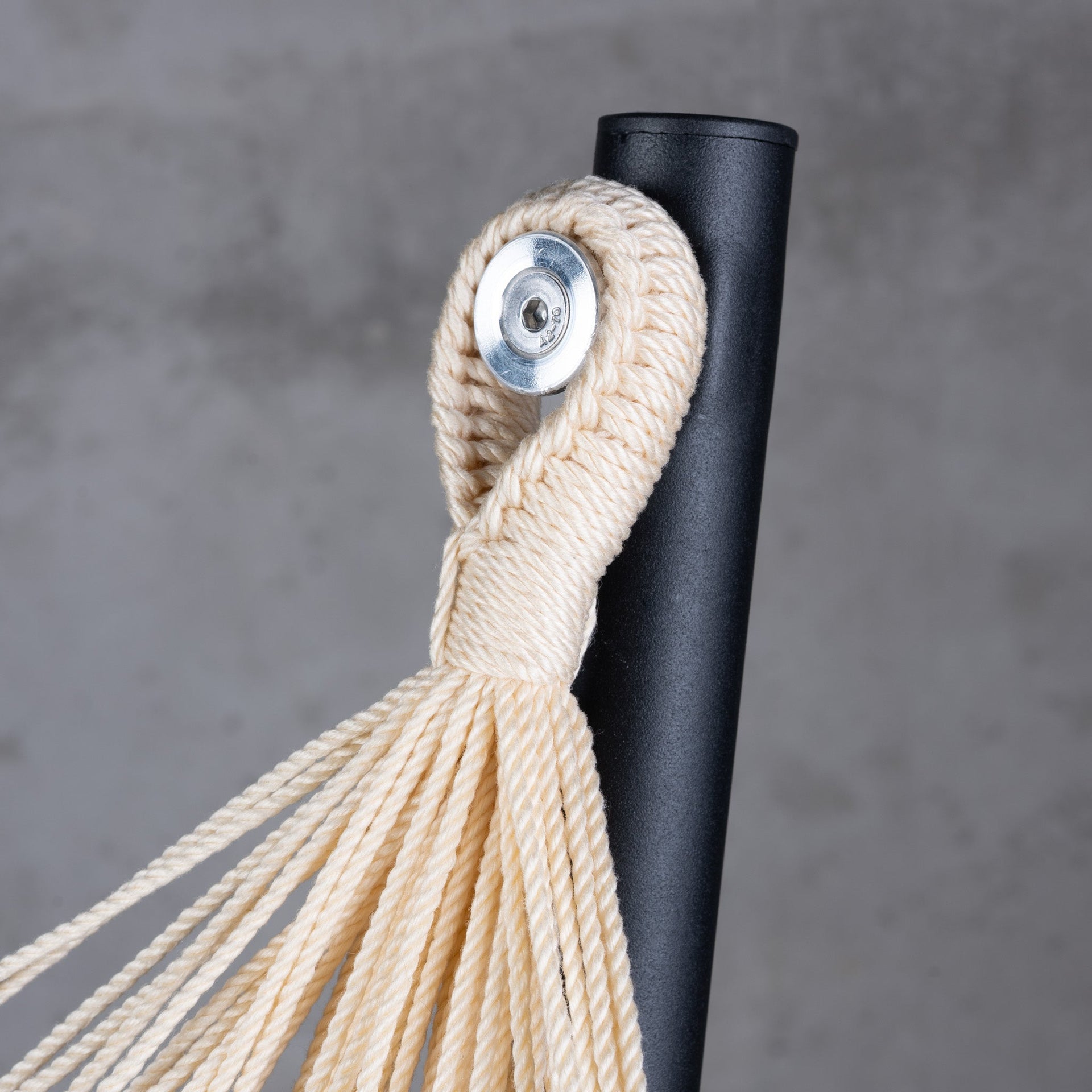 Fiji Outdoor Sea Salt – Weather-Resistant Comfort Size Hammock Chair with Galvanized Steel Stand