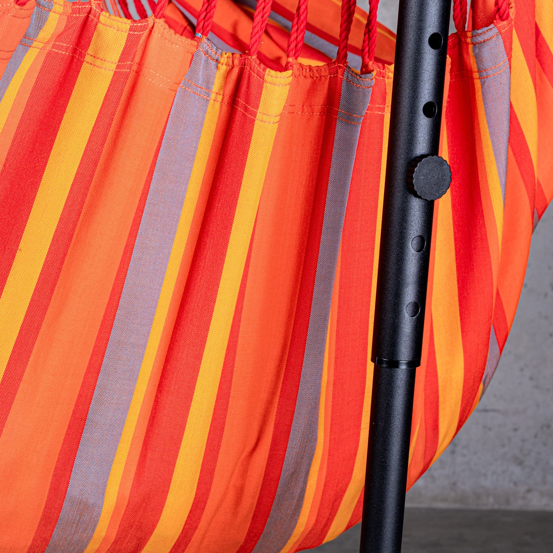 Fiji Outdoor Toucan – Weather-Resistant Comfort Size Hammock Chair with Galvanized Steel Stand