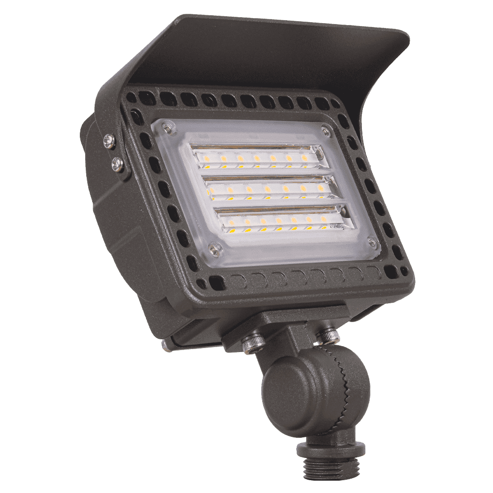 FLACCT20 12V Low Voltage Adjustable CCT and Wattage 5W-20W Integrated LED Landscape Lighting Outdoor Floodlight