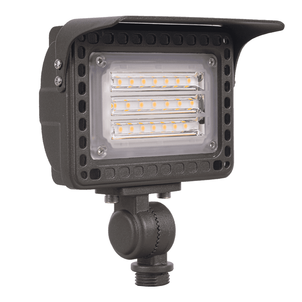 FLACCT20 12V Low Voltage Adjustable CCT and Wattage 5W-20W Integrated LED Landscape Lighting Outdoor Floodlight