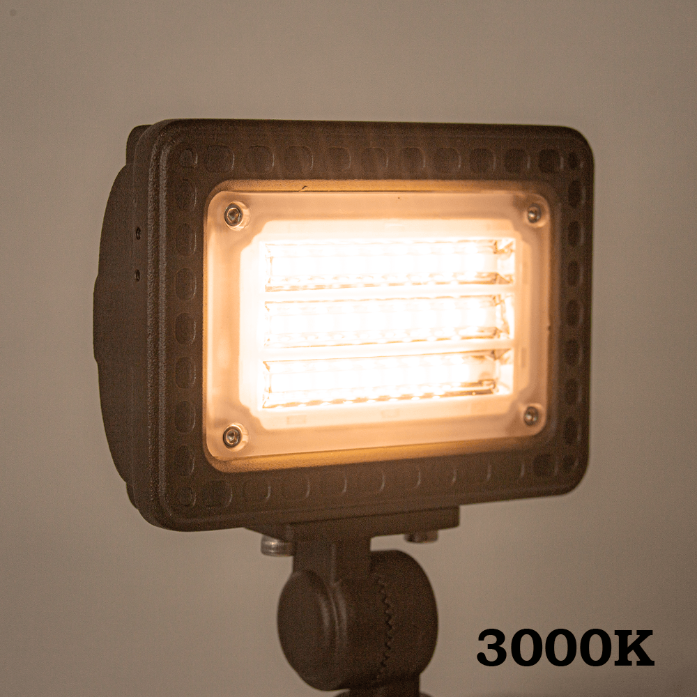 FLACCT20 12V Low Voltage Adjustable CCT and Wattage 5W-20W Integrated LED Landscape Lighting Outdoor Floodlight