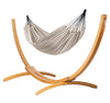 Elipso Colombia Zebra - Organic Cotton Double Hammock with FSC® certified Larch Stand