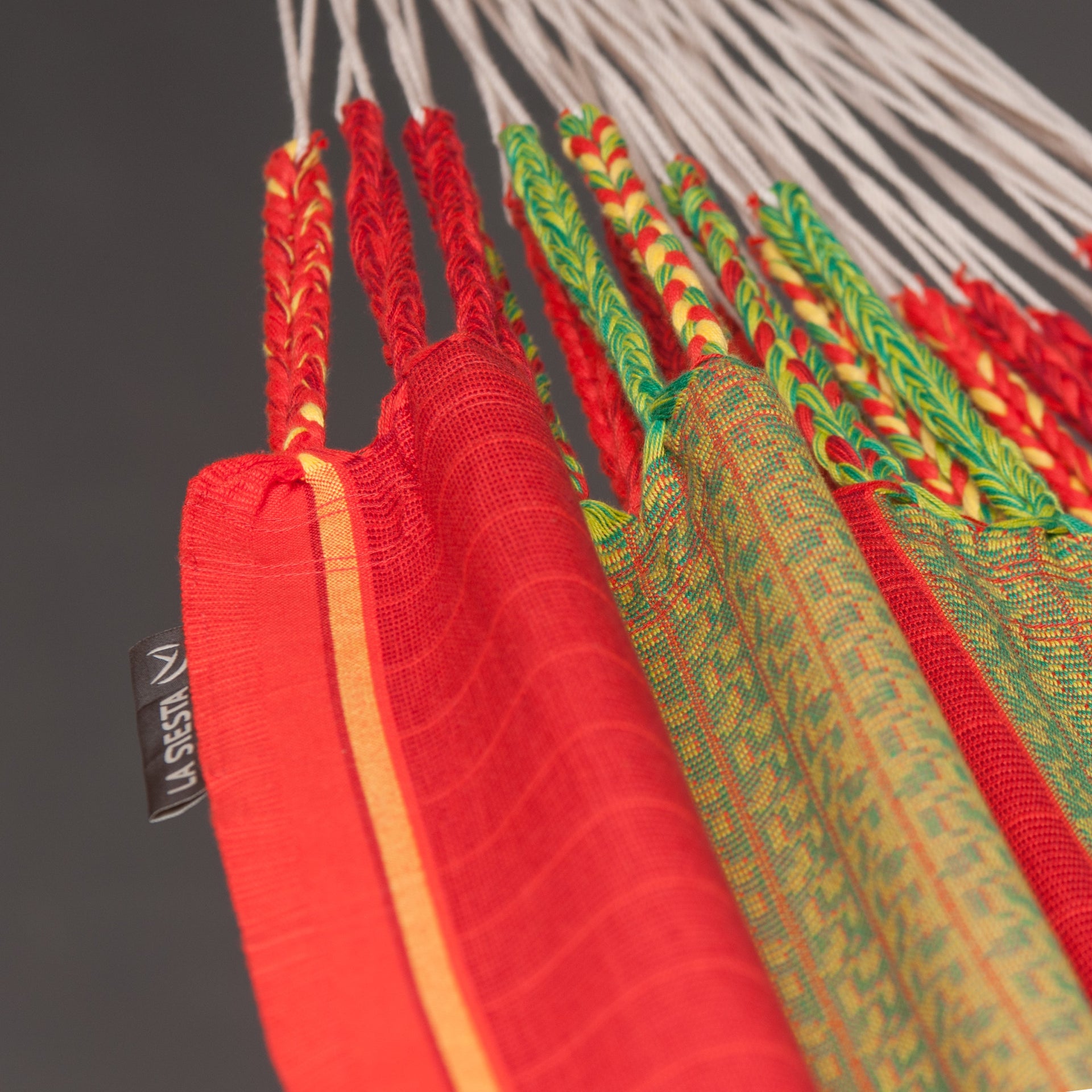 Nautico Anthracite Colombia Chilli - Organic Cotton Kingsize Hammock with Powder Coated Steel Stand